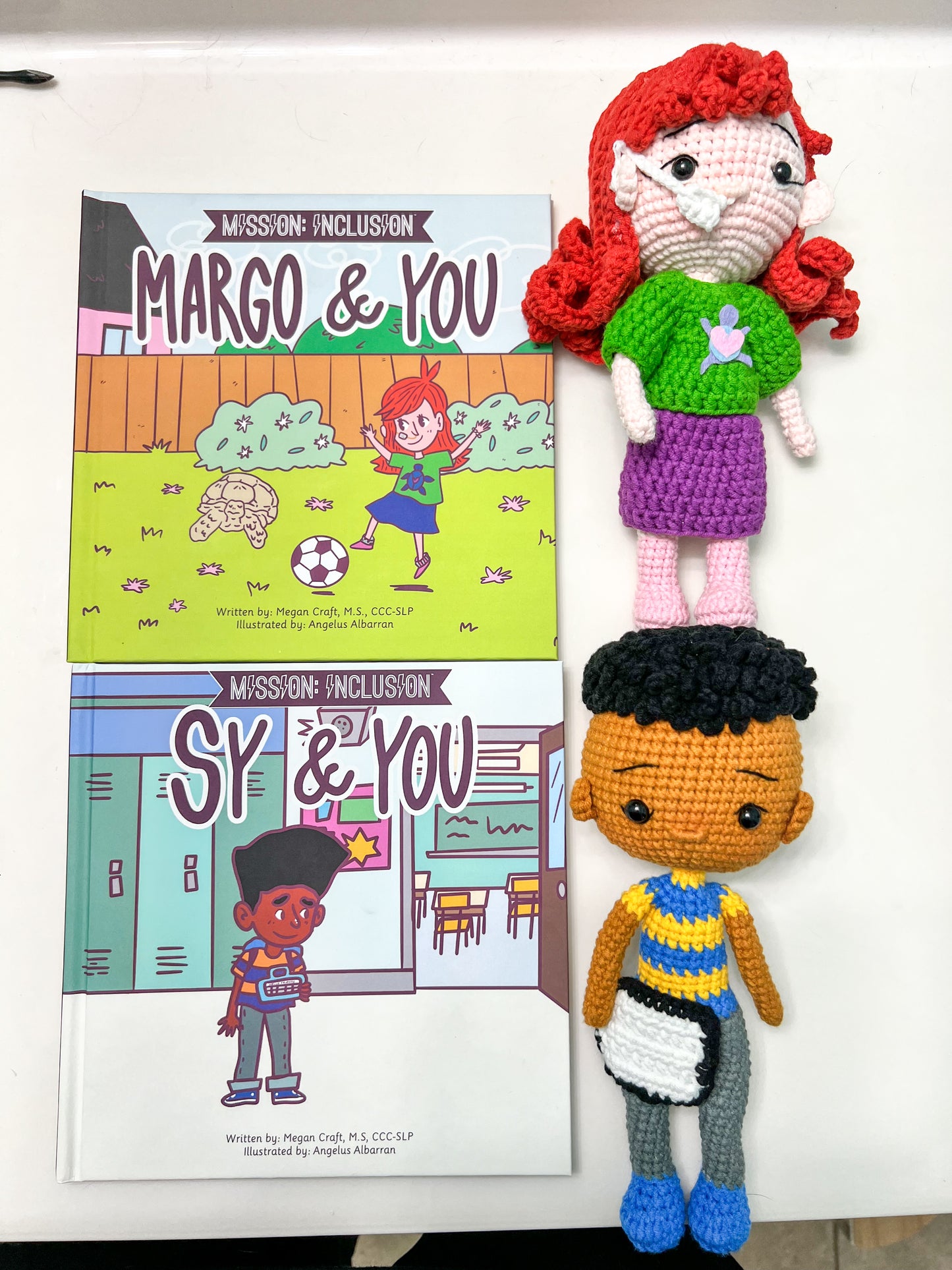 Margo and Sy Books paired with Dolls